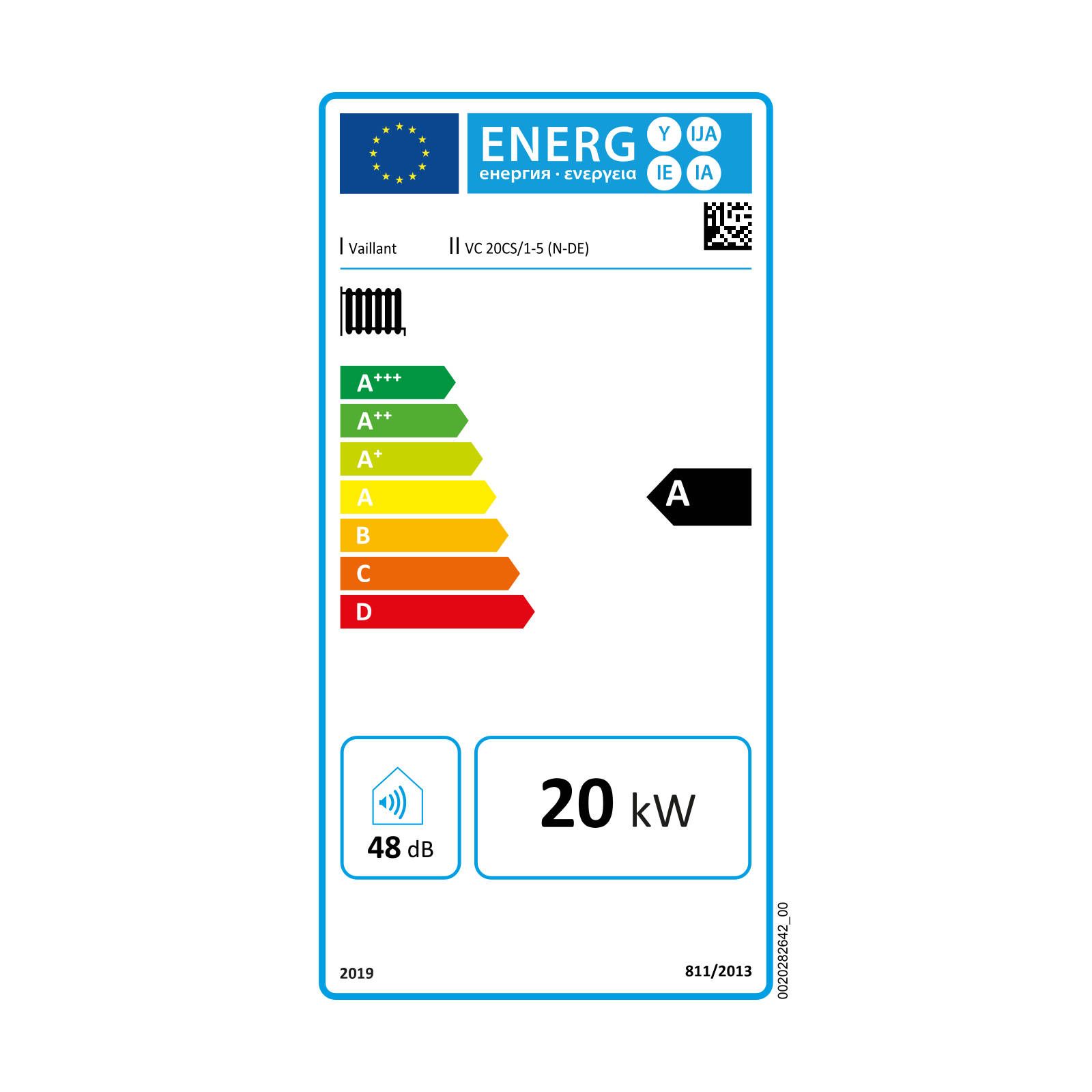 Vaillant Gas-Wandheizgerät Paket 1.669/2 ecoTEC plus VC 20CS/1-5, sensoDIRECT VRC 710, Anschlusszubehör